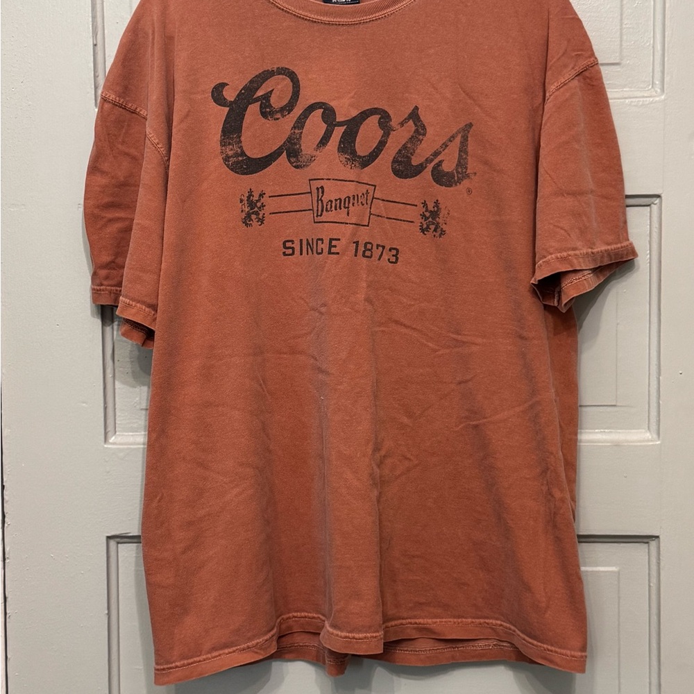 Urban Outfitters Coors Banquet Men's Rust T-Shirt
